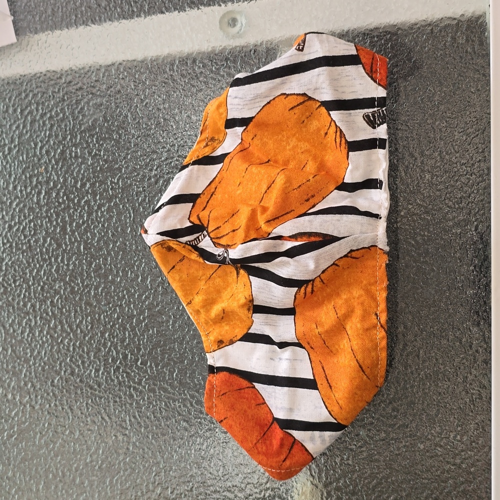 Handmade Pumpkin Face Mask - EUC - Picture 1 of 8